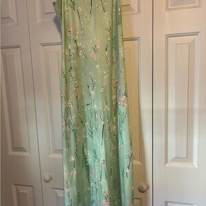 SHEIN Mint Floral Maxi Dress